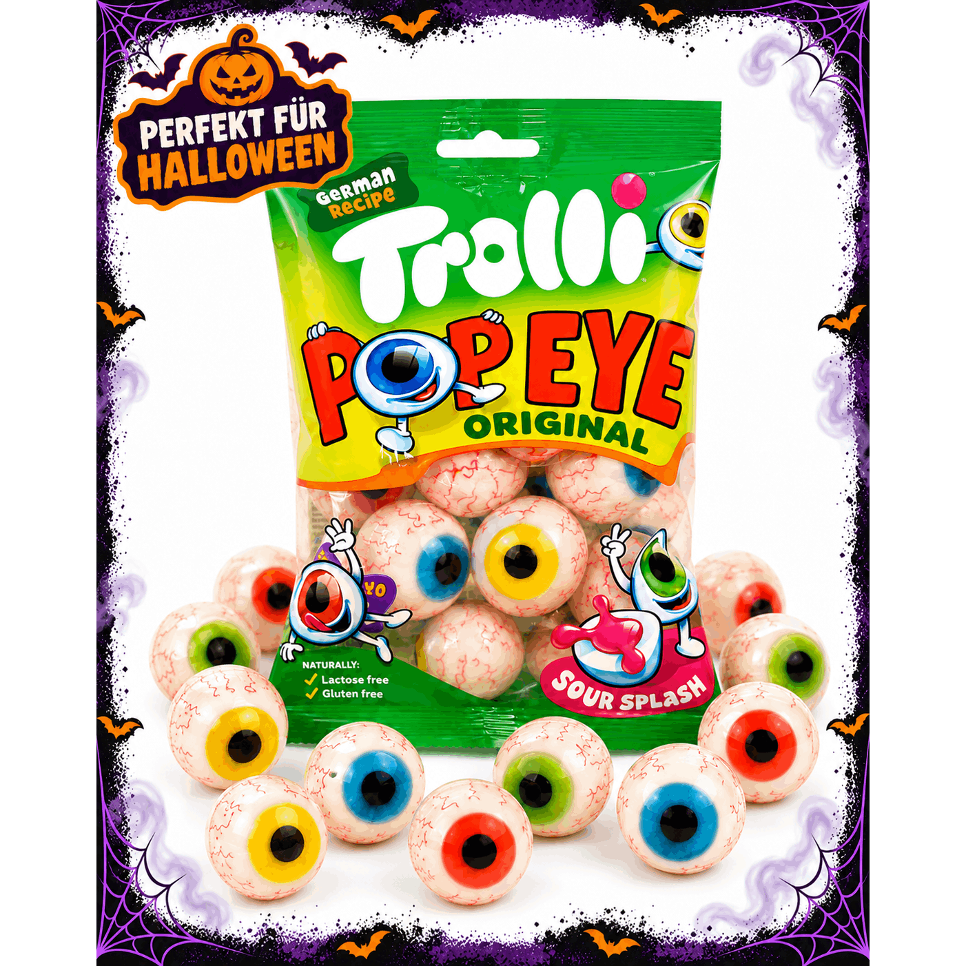 Image of 225 G (3x75 G)trolli Pop Eyes Filled Eyes