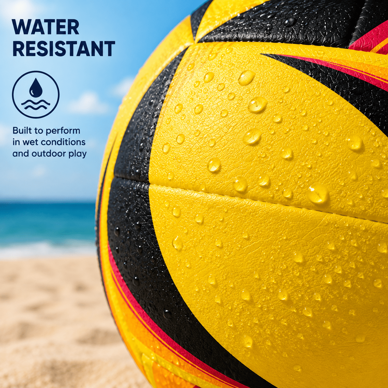 Durable Beach Volleyball for Training and Recreation