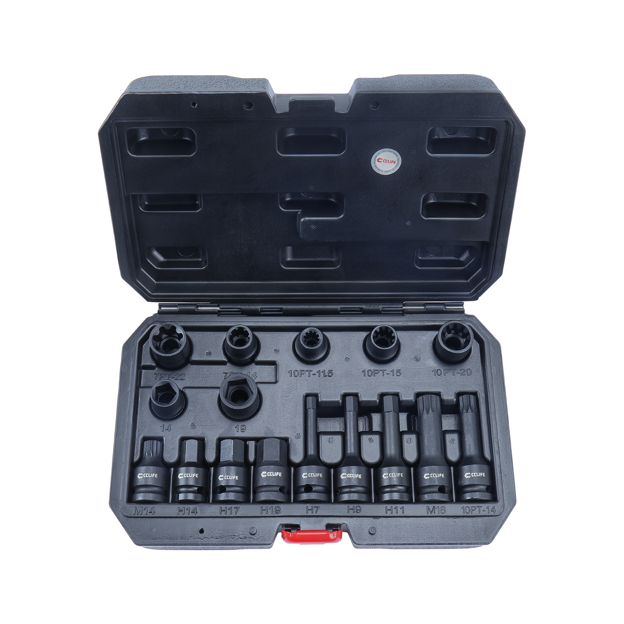 Image of 16-piece Brake Caliper Socket Wrench & Socket Set 1/2 Inch