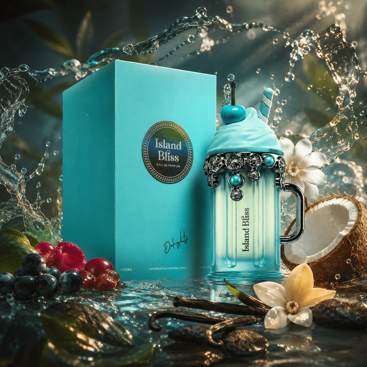 Image of Eau De Parfum For Women 100 Ml - Gourmand Floral Perfume With Notes Of Coconut, Vanilla, , And Musk