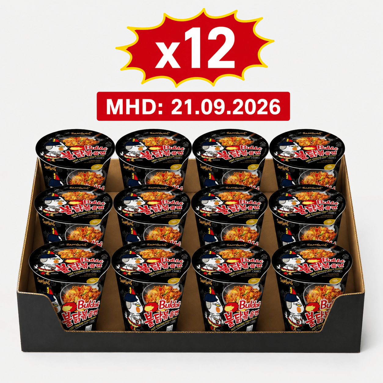 Image of Samyang Buldak Ramen Hot Chicken Carbonara Cup 12 X 80g