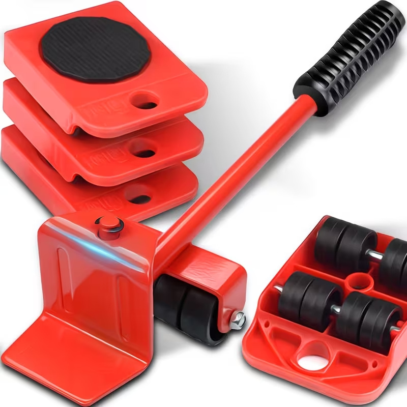 TEMU Jeu de rouleaux de transport Retoo Handytools, pour meubles, bases de transport avec rouleaux, de charge jusqu'à 150 kg, charge maximale d'une