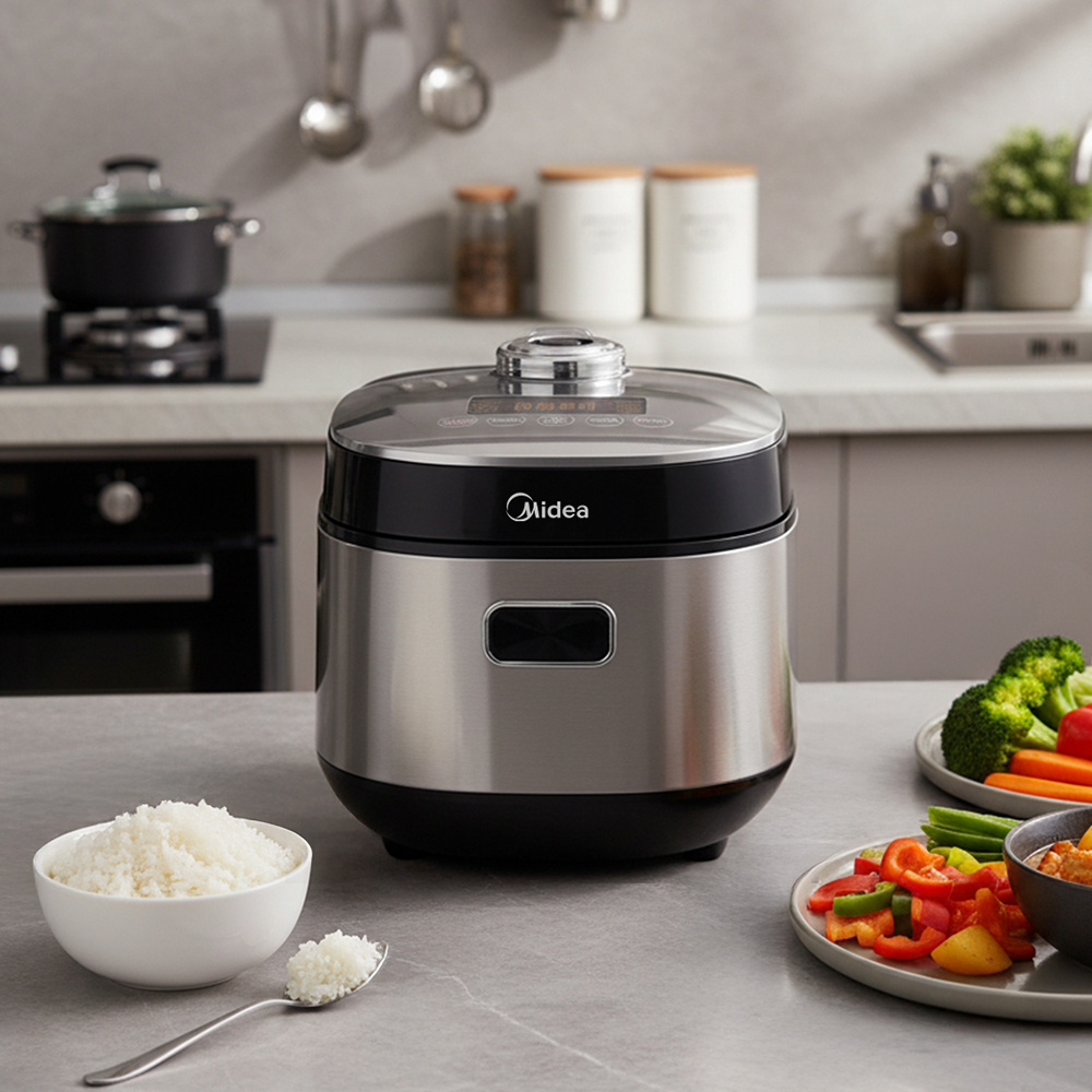 TEMU 2l Rice Cooker Ideal For 1 - 3 Users: 9 Cooking , Advanced Heating, 30 - Minute , Non - Stick Interior, 24 - Hour Warm Setting & Timer - Steam