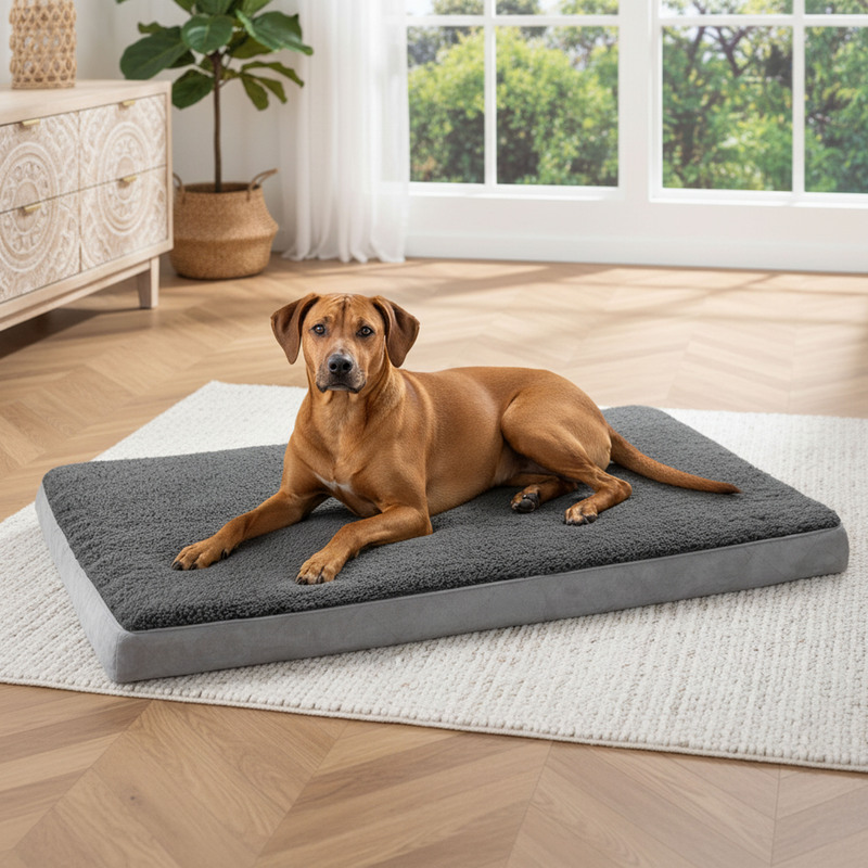 Belviona Orthopedic Dog Bed With Soft Cushioning, Removable, Washable Cover, Carrying Handle, For Older Dogs, Joint-friendly, , In Sizes