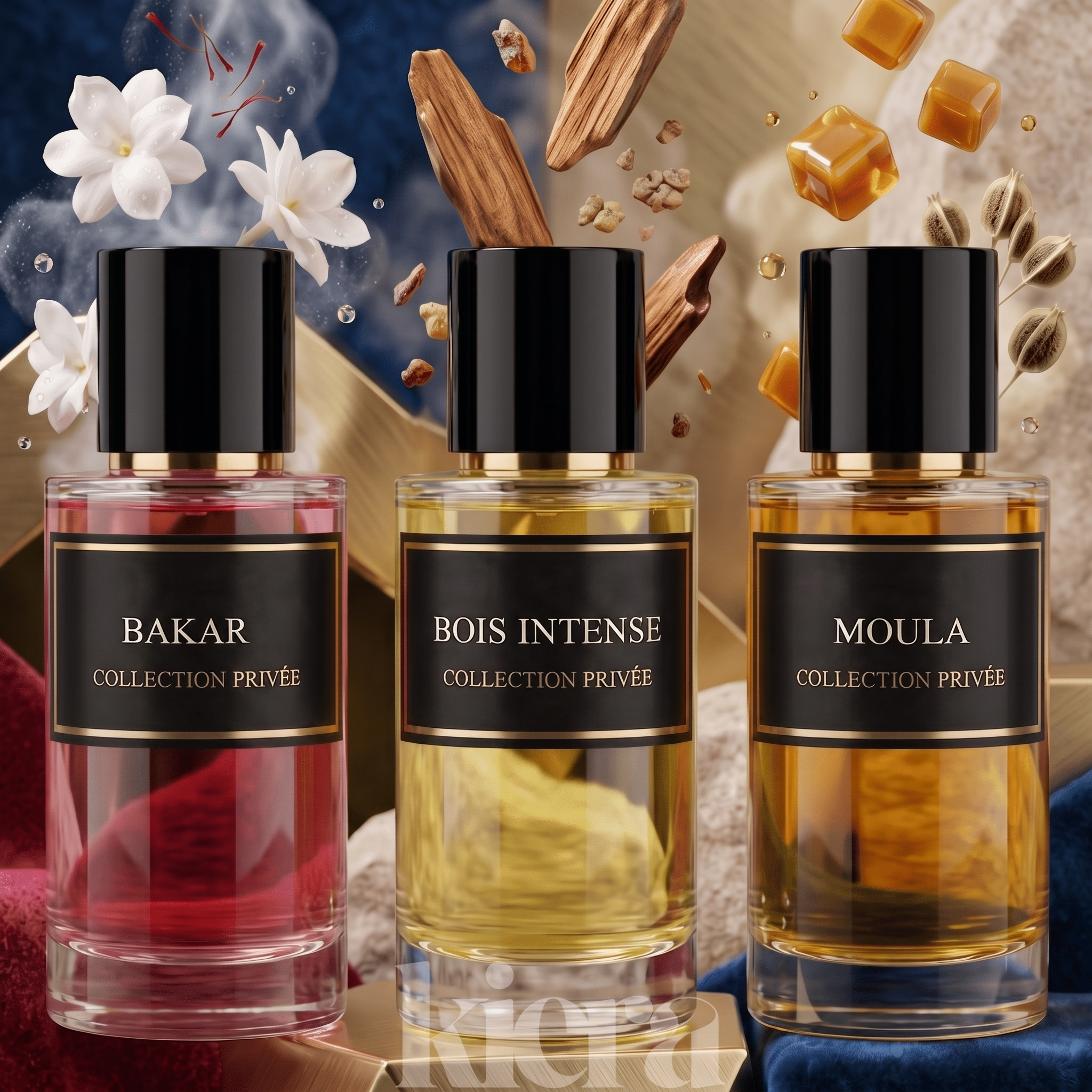 - Set Of 3pcs 50ml Unisex Eau De Parfum Wood, , Bakar - Private Collection