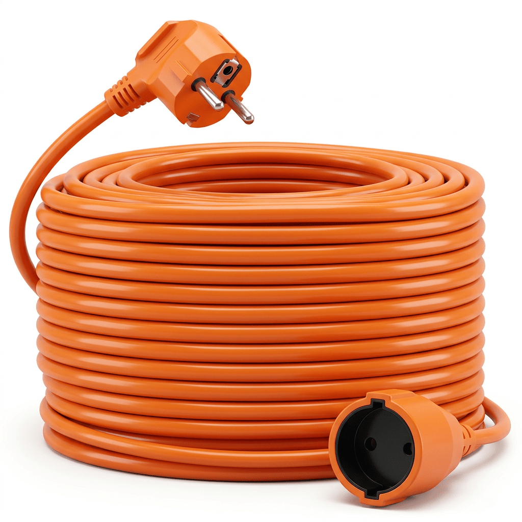 TEMU Cable de extensión para jardín 30/50M, resistente, y duradero, para uso en exteriores, de cable de extensión, protección