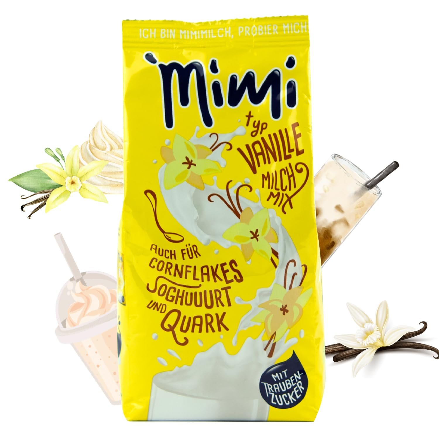 Image of Mimi Vanilla Milk Mix 400g Milk Mix Drinks - Soluble Hot And Cold - Instant Beverage Powder