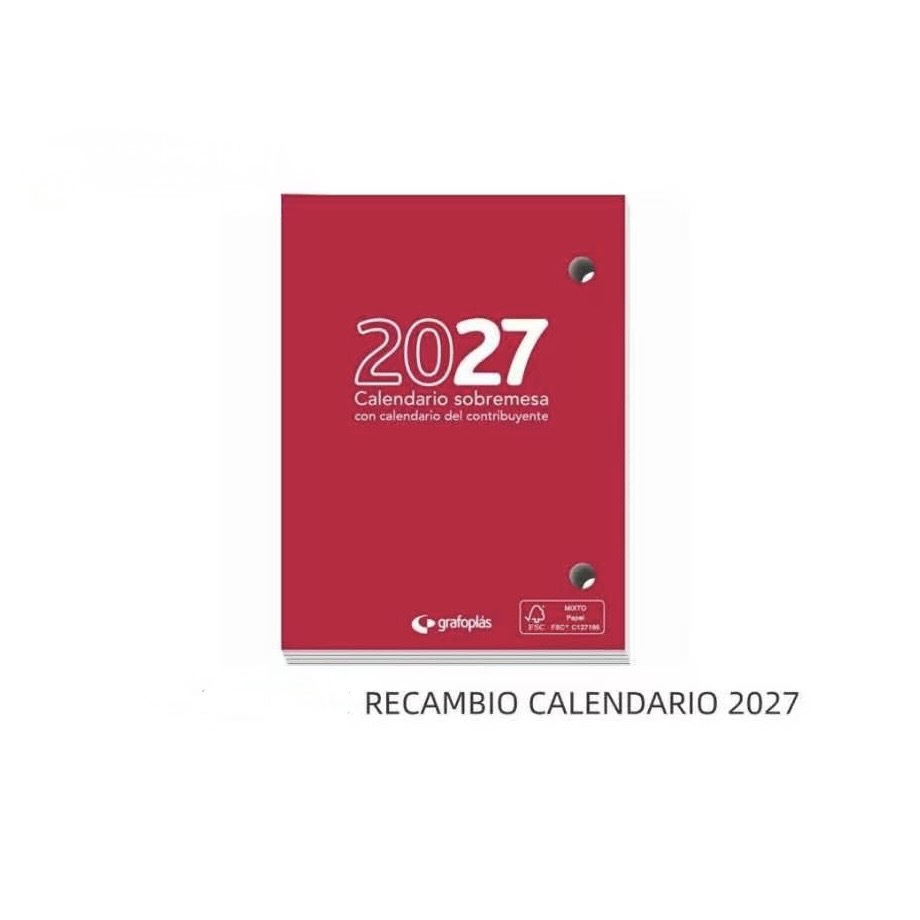 TEMU Calendario De Sobremesa 2027 Recambio Para Taco Planificador De Mesa, Hojas De Papel Para Planificación , Trabajo Y Estudio Pequeño Sin soporte