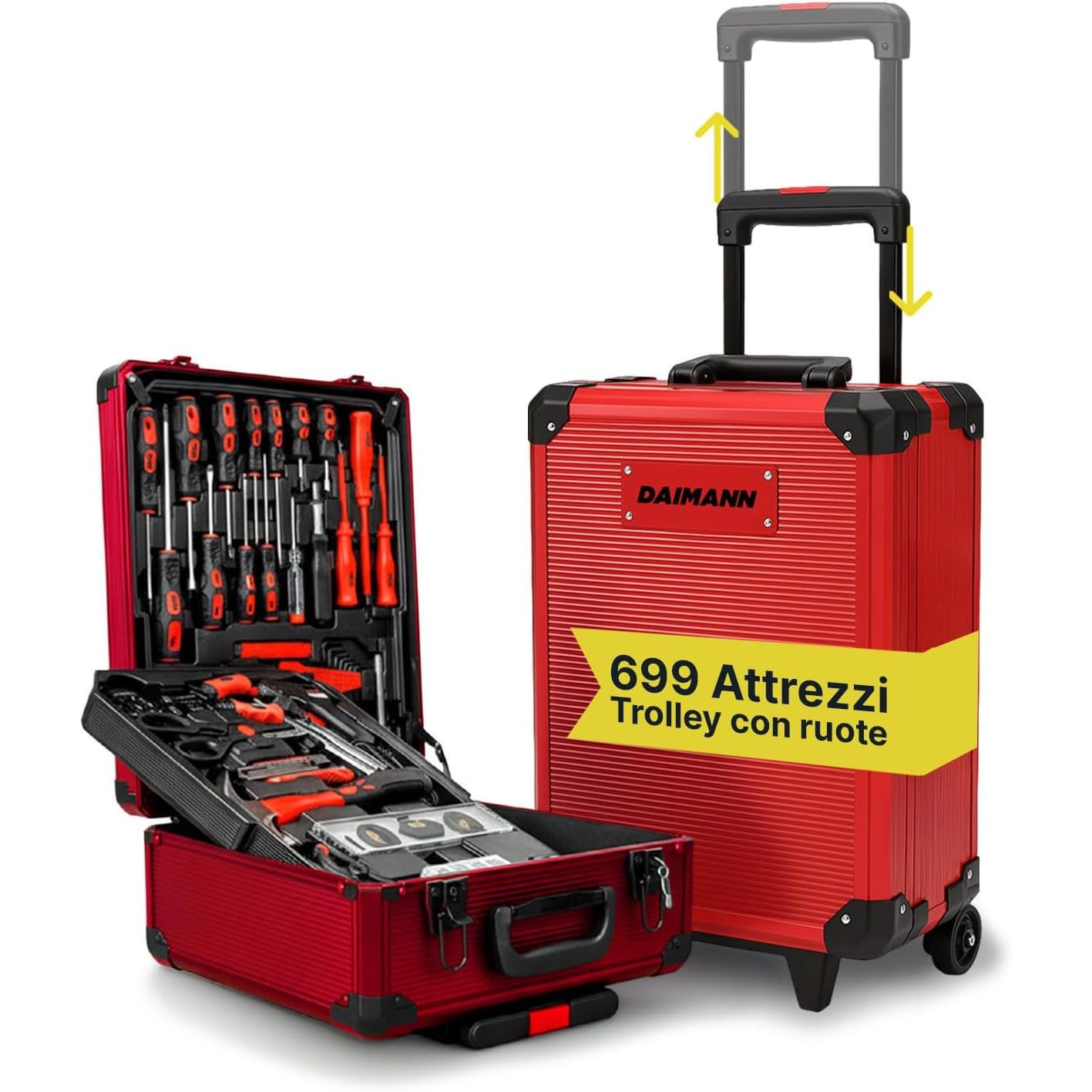 TEMU Set Utensili Professionale da 699 Pezzi in Valigetta Trolley �� CraftyCart