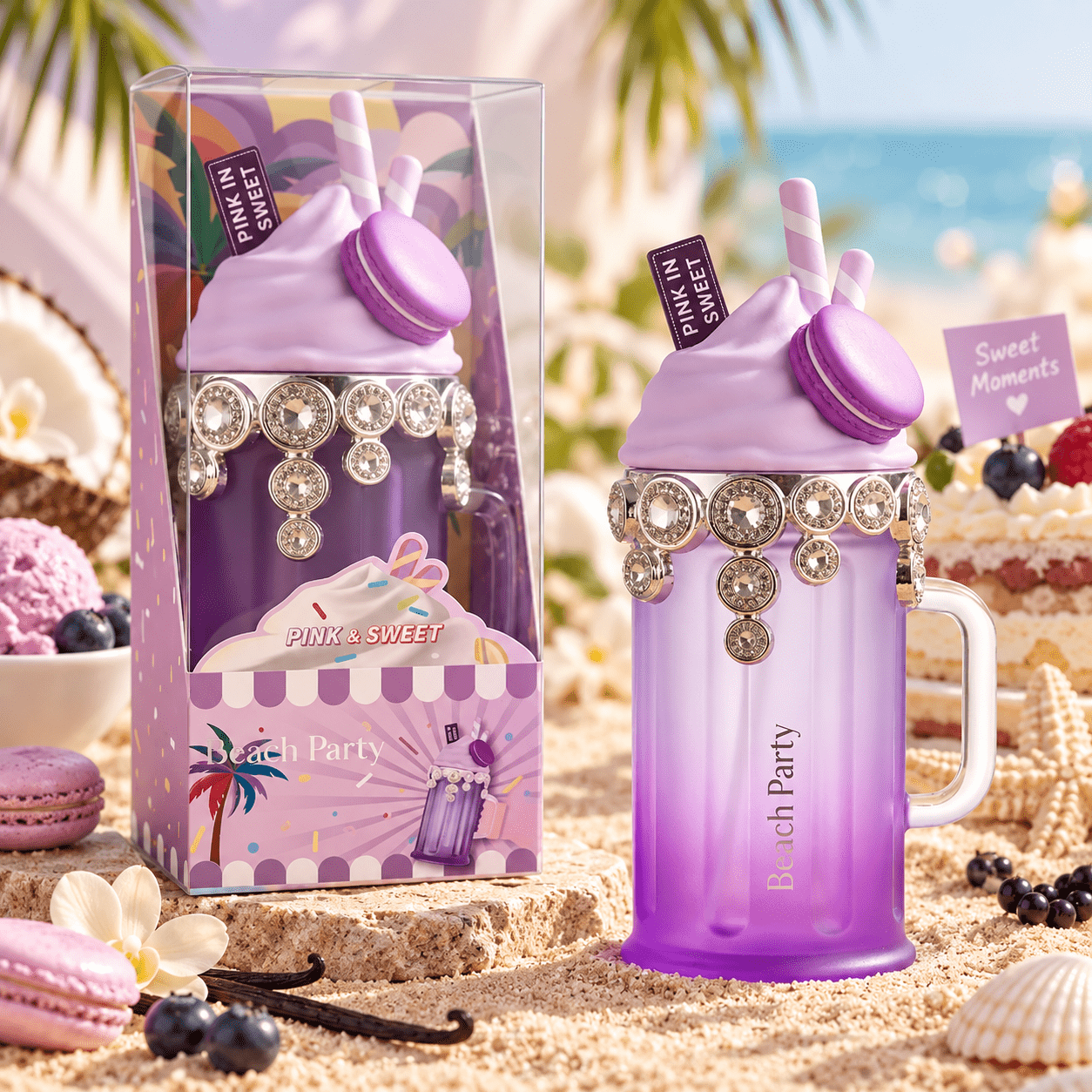 TEMU Beach Party 250 Ml Pink & Sweet – Gourmand Perfume – Sweet Fragrance – Original Gift Idea