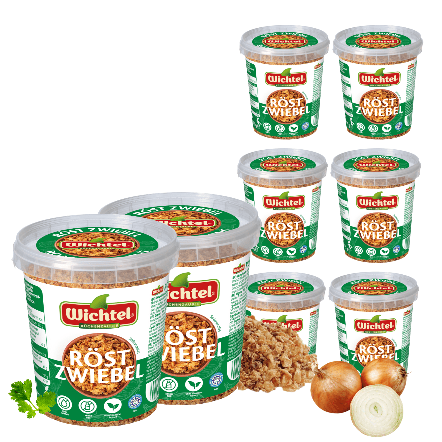 Image of Friedl Onion Rings 8 X 170g - Crispy, Lactose-free, Aromatic, Without Palm Oil, Without Artificial Flavor, Halal