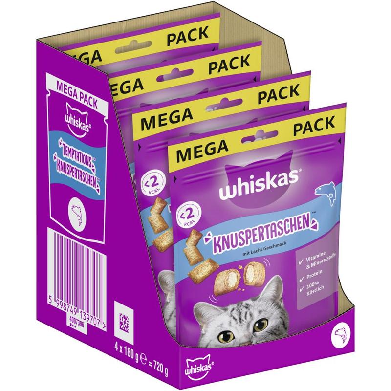 Whiskas® Crunchy Bag With Salmon 4 X 180g