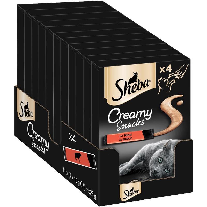 Sheba® Multipack Bag Creamy Beef Snacks 11 X 4 X 12g