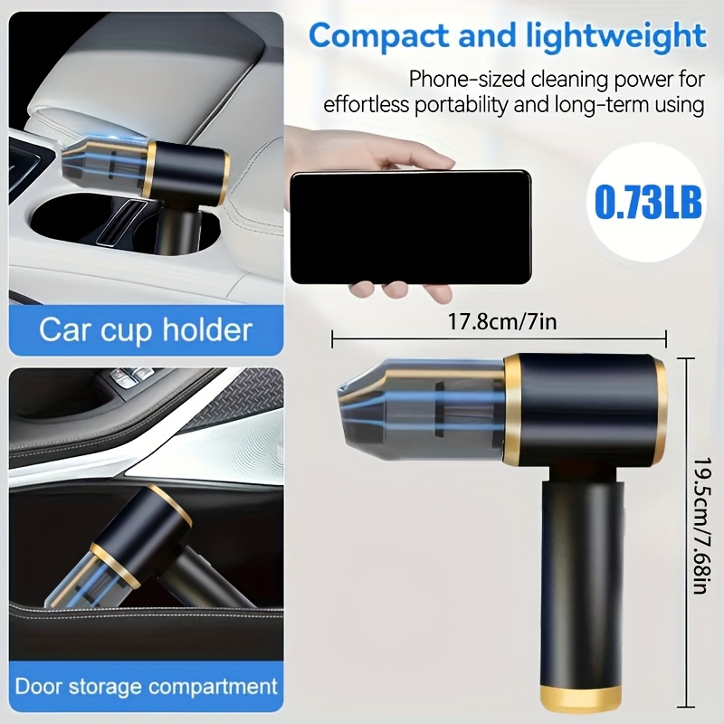 Powerful Cordless Handheld Vacuum Cleaner with Blow & Suction Function