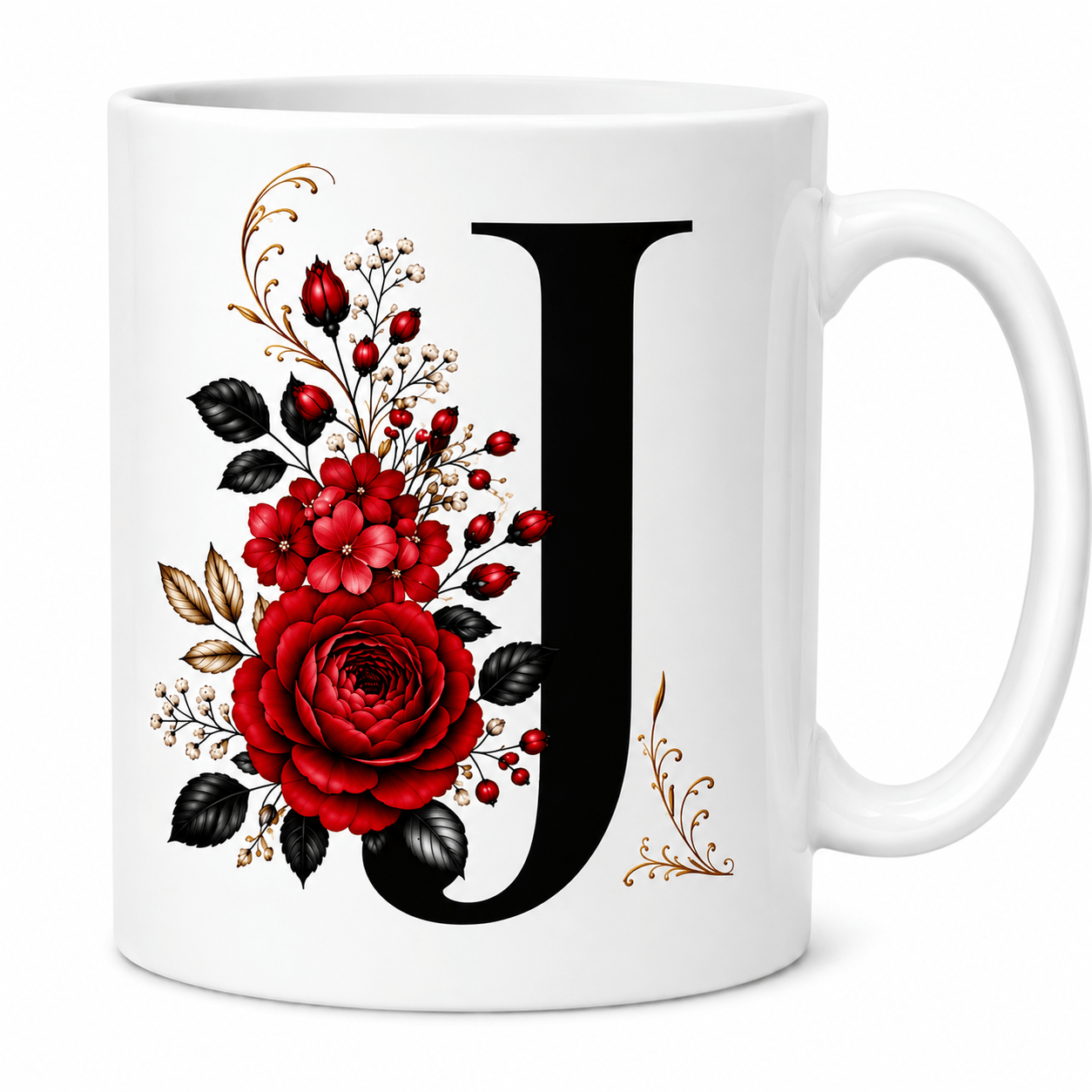 TEMU 26 Letter Printed Design 12oz Coffee Mug, Girlfriend, Best Friend, Christmas Gifts, Party Favors Mug 11oz, Friend Gift, Holiday Gift, Christmas