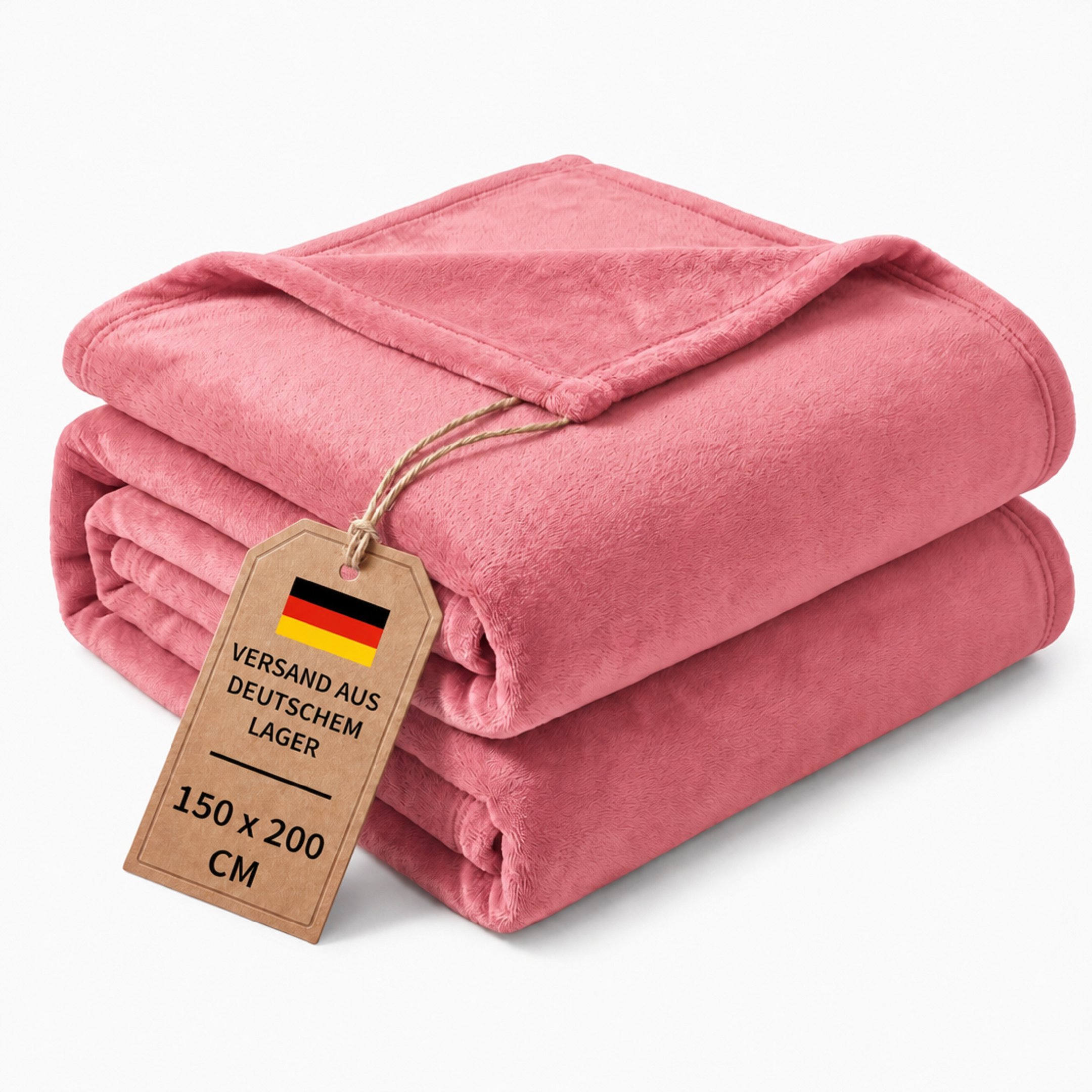 Cozy Coral Fleece Blanket 150x200 Cm – Plush Home Blanket, Soft Fleece Throw For Couch & Bed, 240 G/m², Washable, Sofa Blanket In Colors