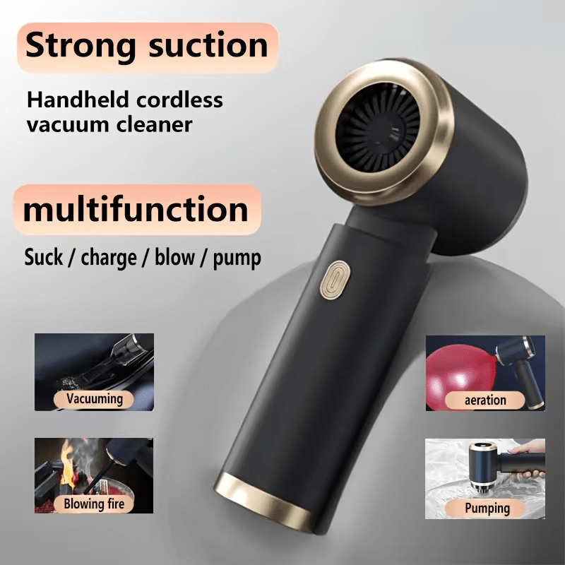 Powerful Cordless Handheld Vacuum Cleaner with Blow & Suction Function