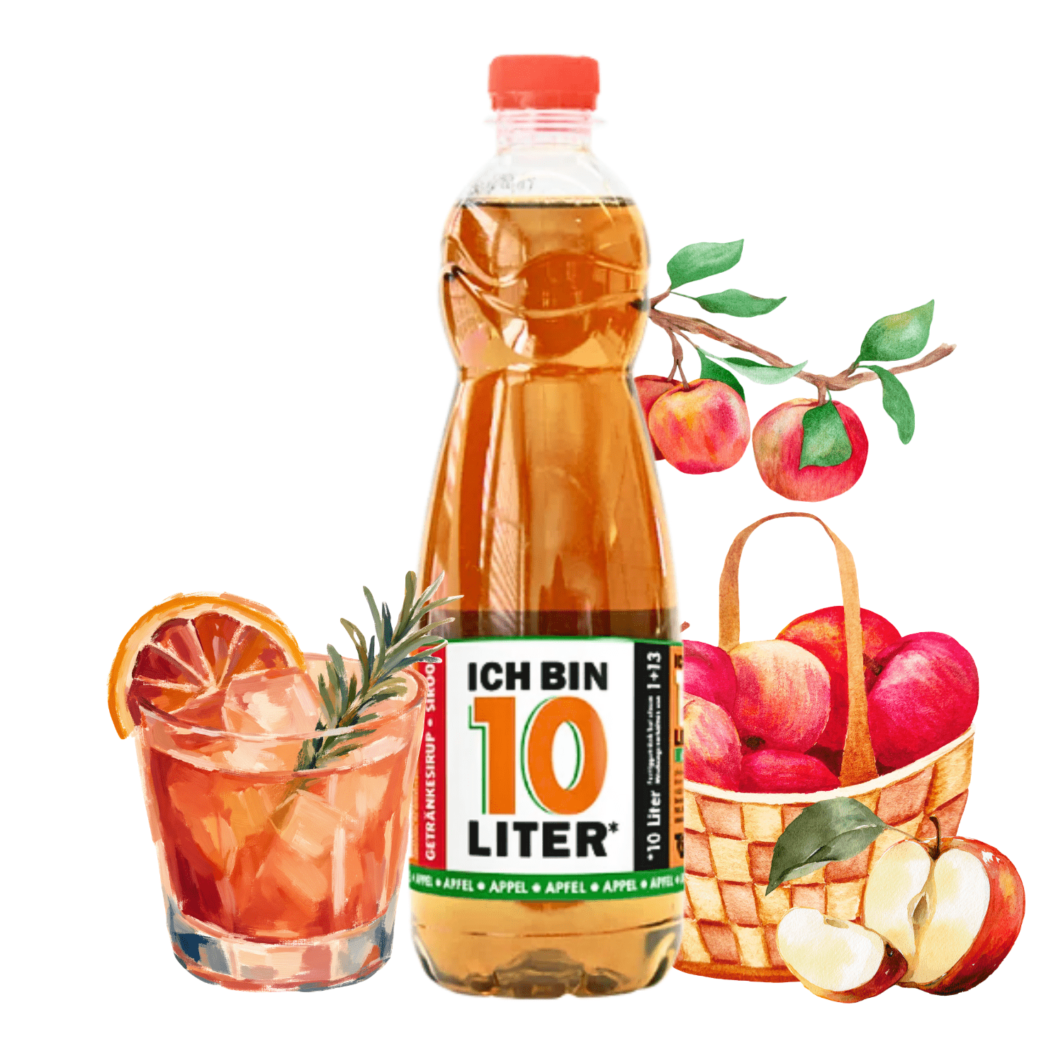 Image of I Am 10 Liter Syrup 6 X 0.7l Syrup Beverage Syrup