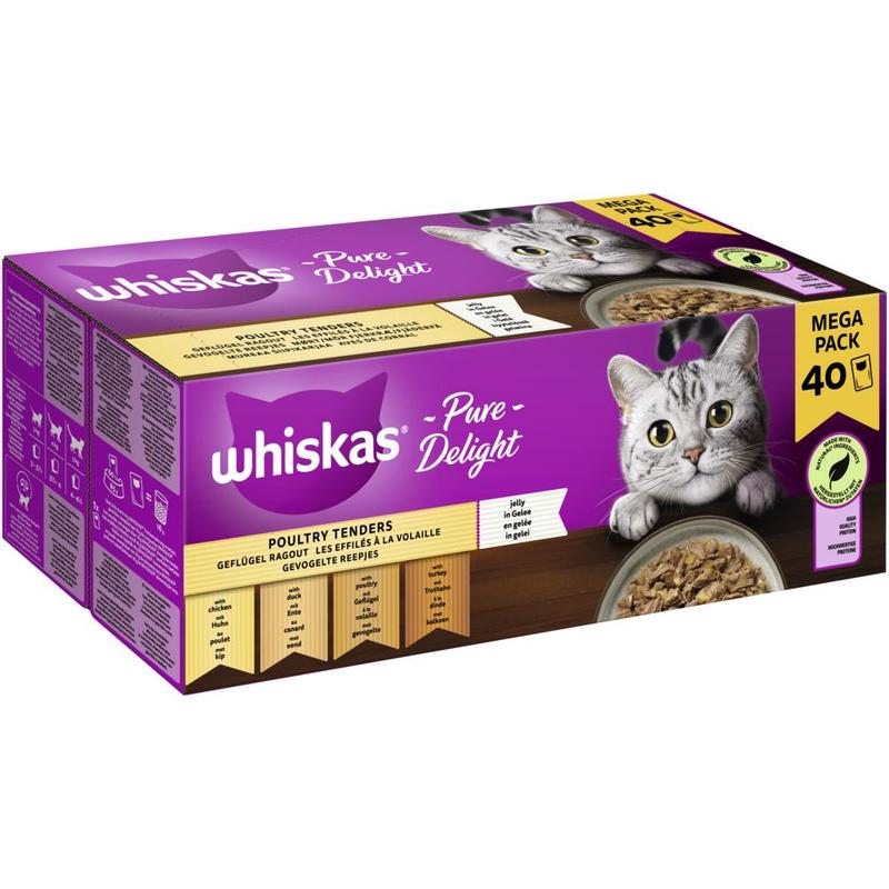 Whiskas® Pouch Multipack Pure Poultry 40 X 85g