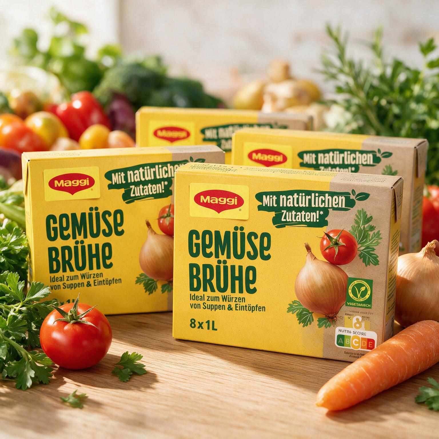 4-pack Maggi Clear Vegetable Broth Cubes - 4 X 168g