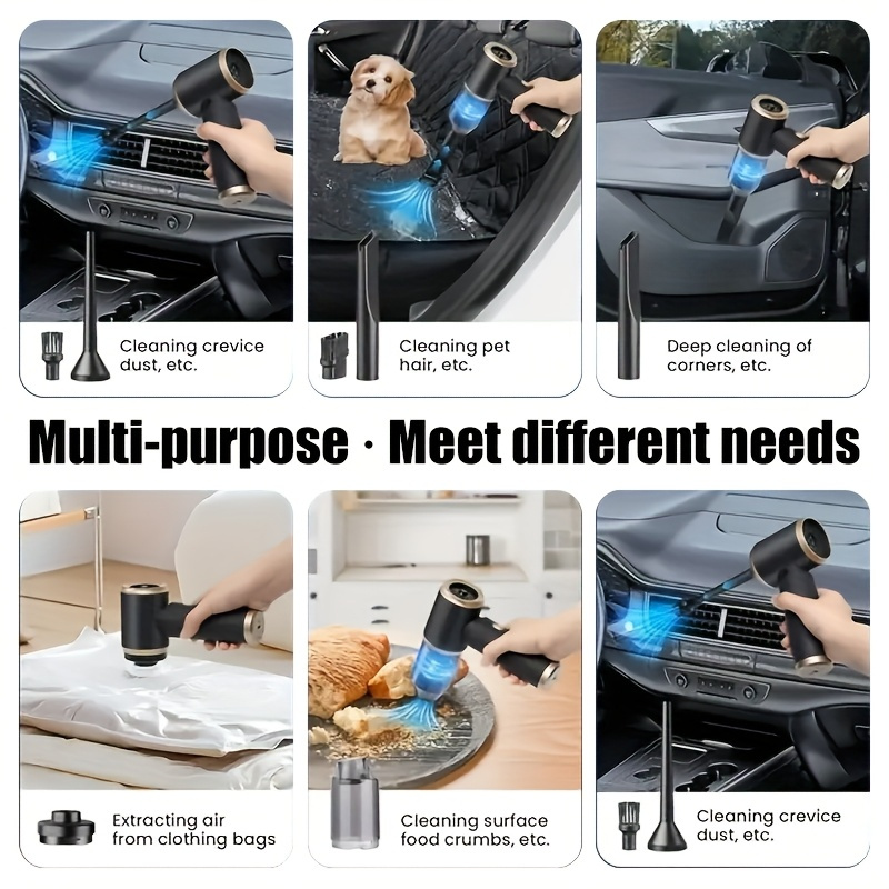 Powerful Cordless Handheld Vacuum Cleaner with Blow & Suction Function