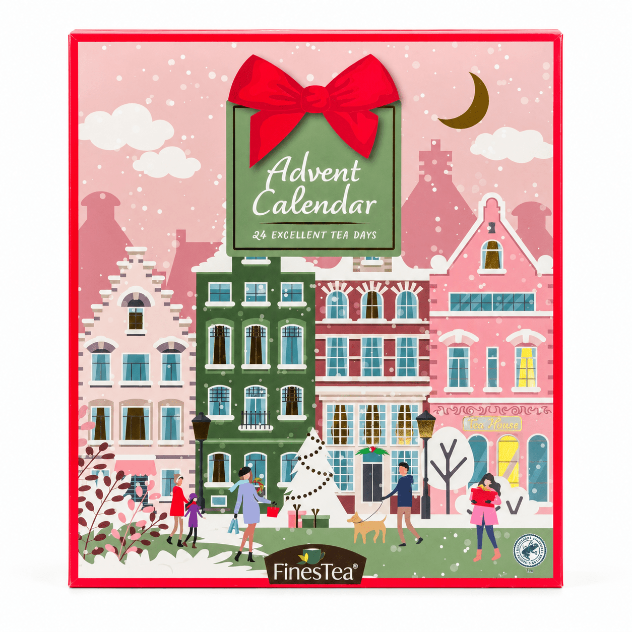 Image of Finetea Tea Advent Calendar – 24 Tea Bags / 36 G – 6 Different Tea Varieties – Ceylon Black Tea, Green Tea & Rooibos – Christmas Calendar For Tea Lovers