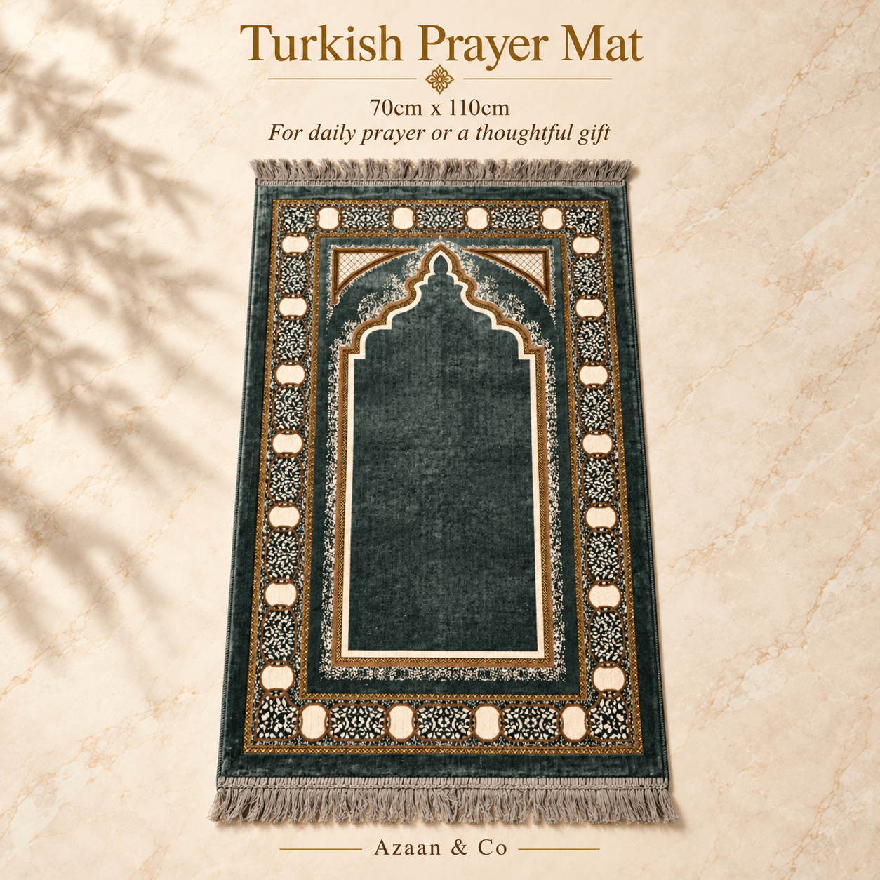TEMU 1pc Velvet Mat With Floral Patterns - Soft Polyester, Machine Washable, Design, Ideal For Ramadan, Office & Home Use, Office Area Mat | Floral