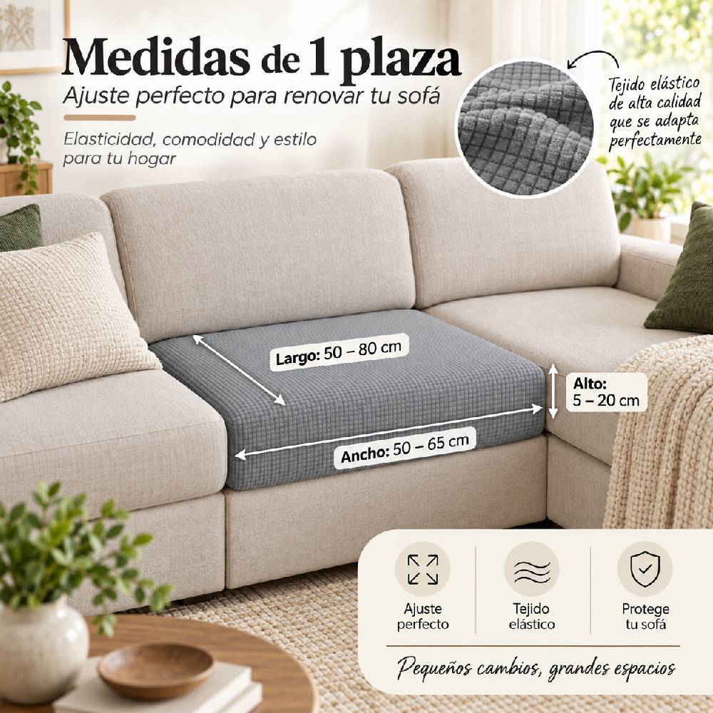 TEMU para sofá | Cojín de asiento para sofá | Protector de sofá para mascotas | de cobertura total para sofá | Tejido de elasticidad | Fácil de