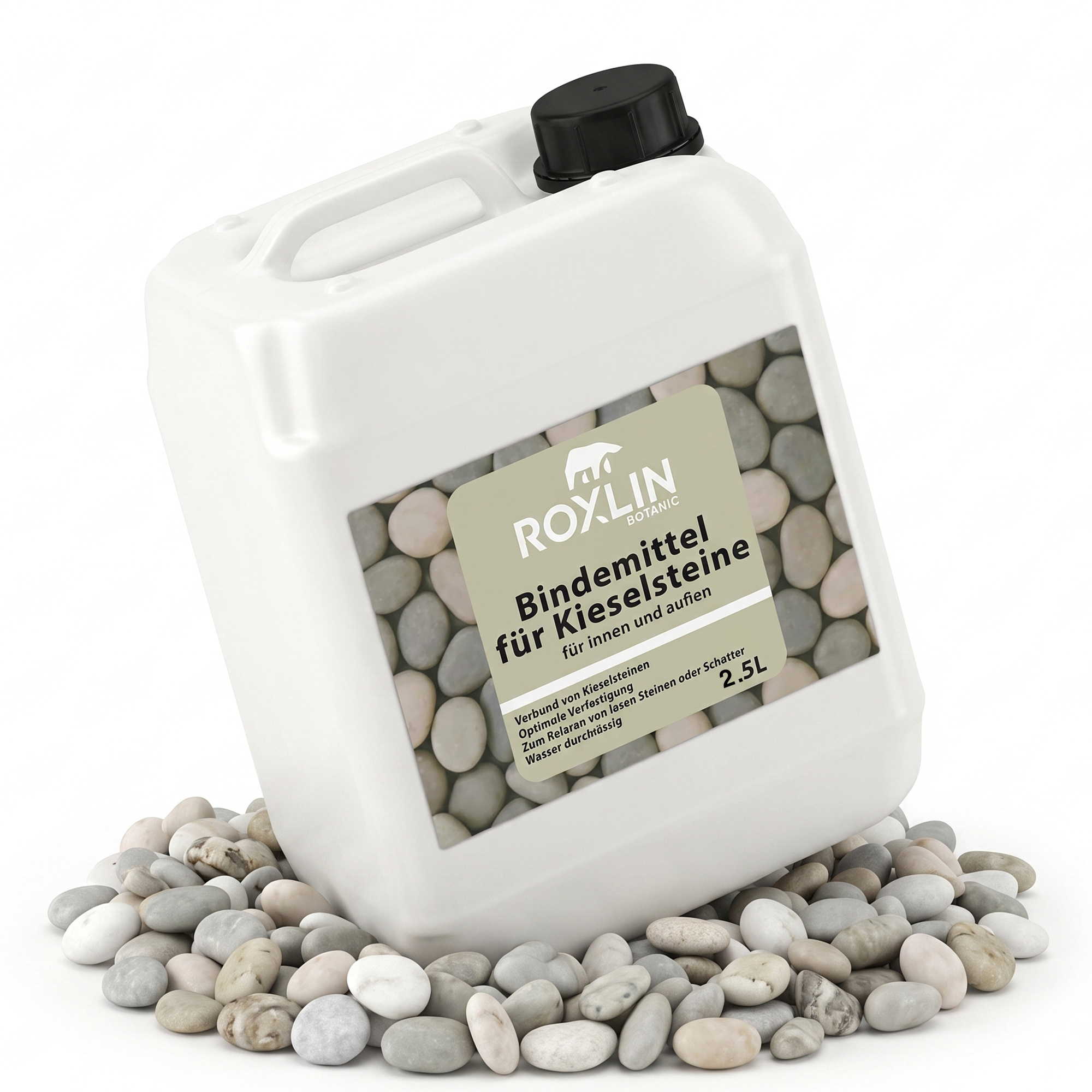 Image of Roxlin Gravel – Stone Binder For Garden & Driveways – Secure Hold For Gravel, Gravel & Decorative Stones – Weather-resistant & Easy To