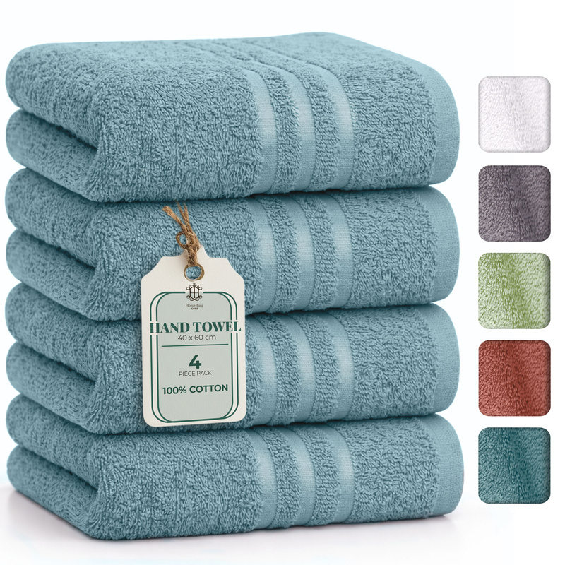 TEMU Homeburg Core Terry Cloth Towels 400gsm 40 X 60 Cm (pack Of 4)