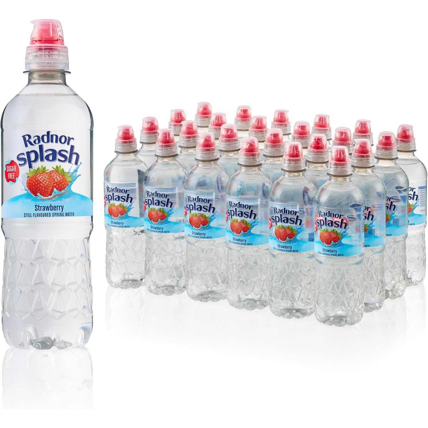 TEMU Radnor Splash Strawberry Still Flavoured Spring Water Pack Of 24 X 500ml