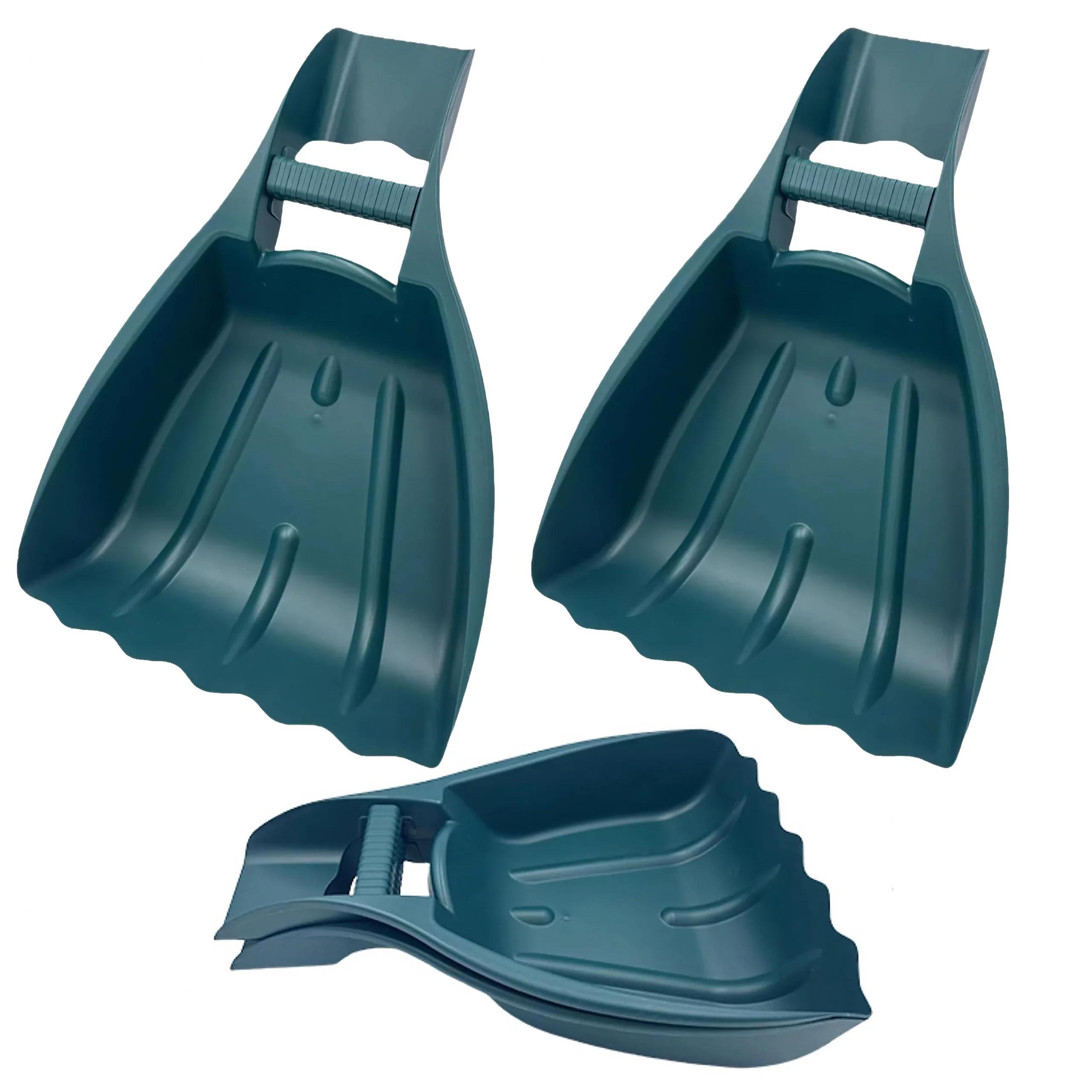 TEMU Leaf Rake 2pcs Large Handheld Garden Grabbers 48 X 33.5 Cm For Collecting Leaves Grass Fruits And Garden Wastes Plastic Handles With Ergonomic