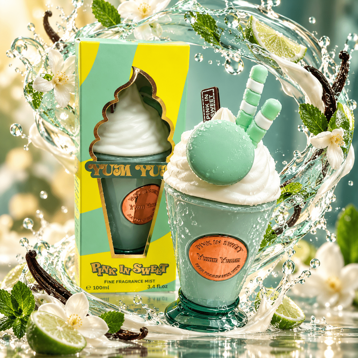 TEMU Sweet Yum Yum – Perfume Neblinoso para Mujer 100 ml – Perfume Gourmand y Dulce