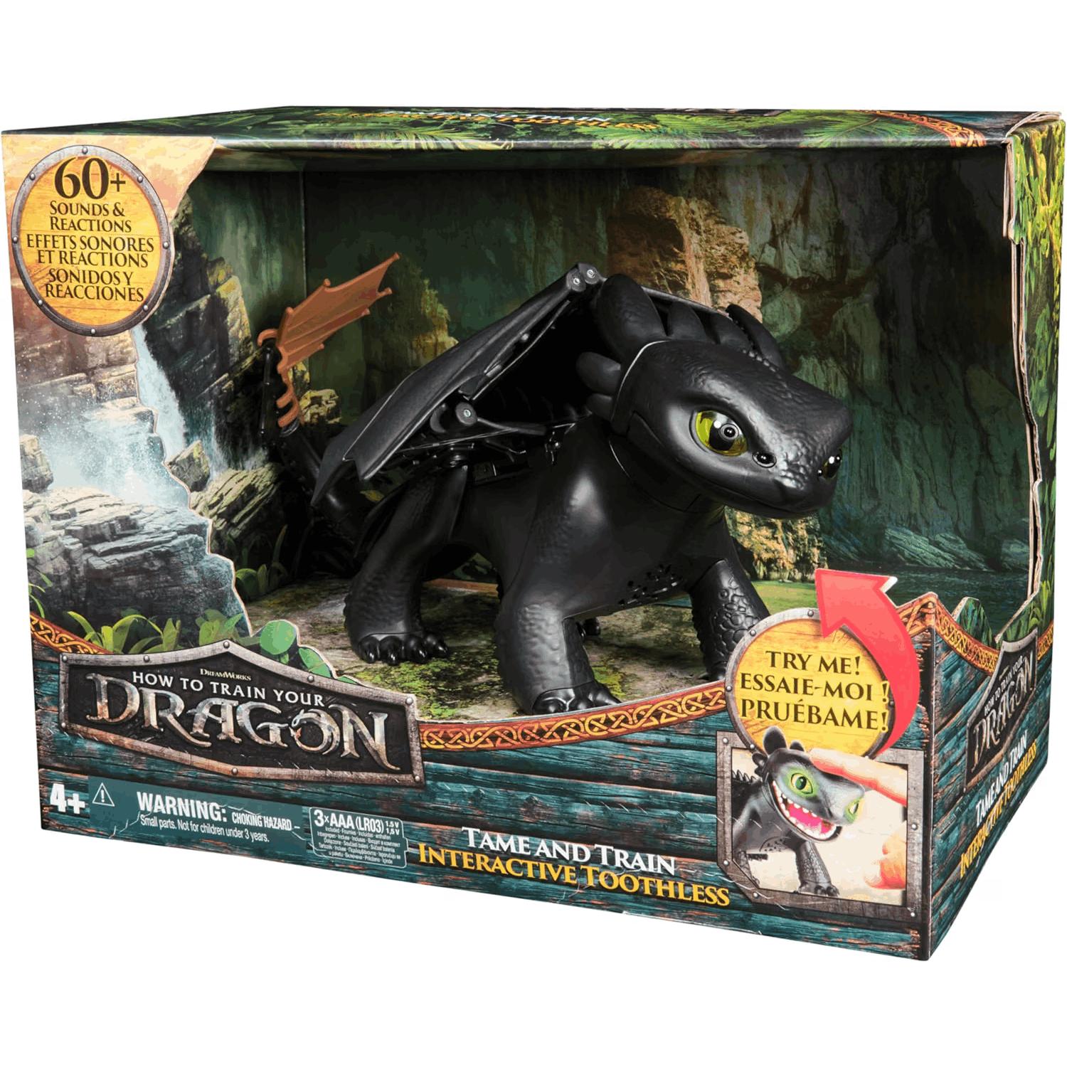 TEMU How To Train Your Dragon, Tame & Train Interactive Toothless, Dragon Toy With 60 Sounds & , Kids Toys For Ages 4 & Up