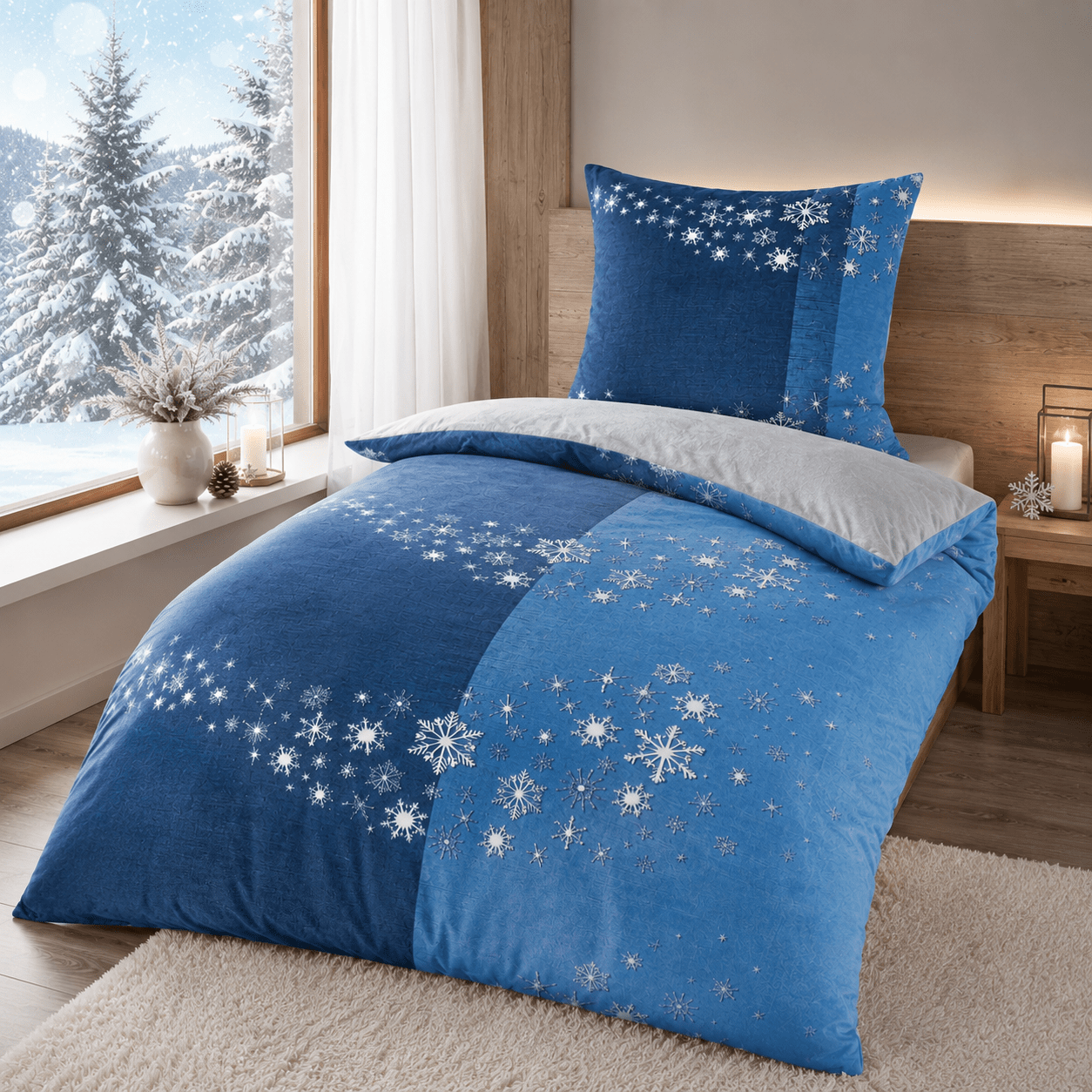 Image of Winter Fleece Plush Teddy Fleece Wrinkle-free Universal Reversible Warm 2pcs 135x200 Cm + 80x80 Cm With Zipper Winter Bedding Cozy Fluffy