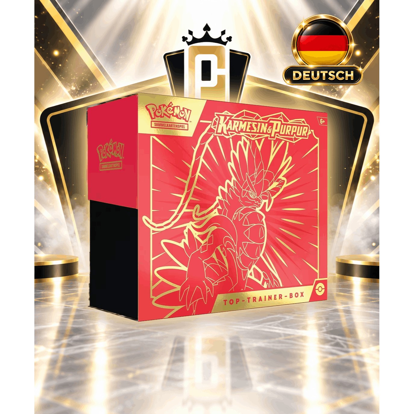 Image of Trading Card Game: Box & Purple () (9 Booster Packs & Premium Accessories)