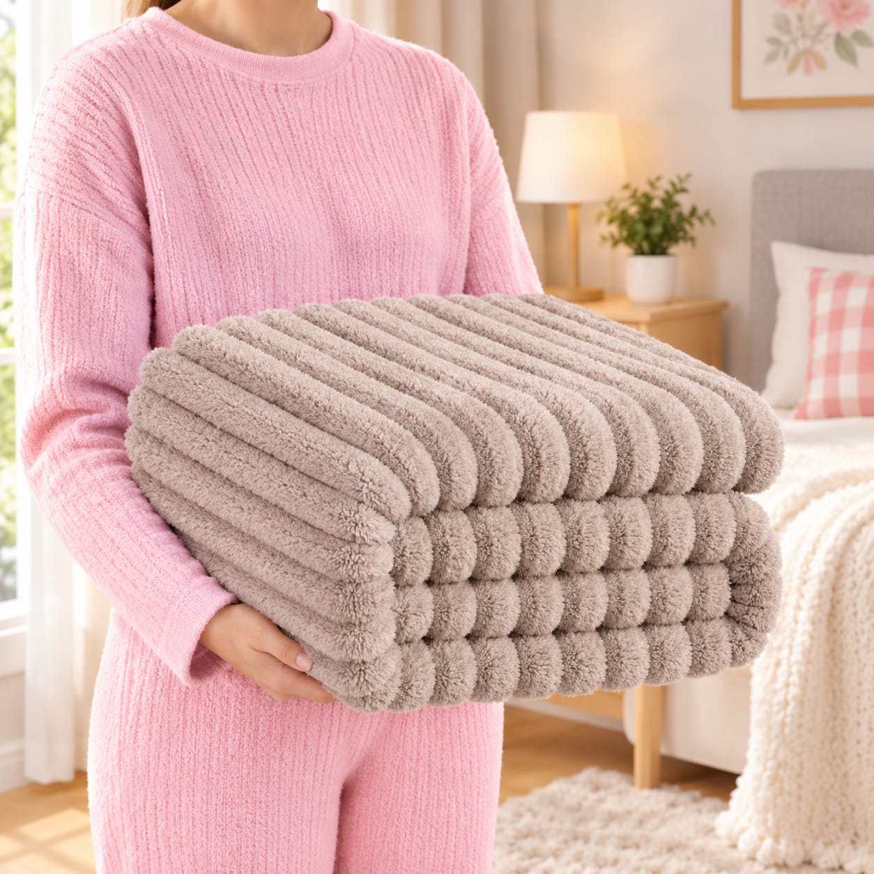 TEMU de Rayas para Cama y Sofá — , y de Jacquard, Medidas 130x160 / 160x220 / 220x240, Varios Colores