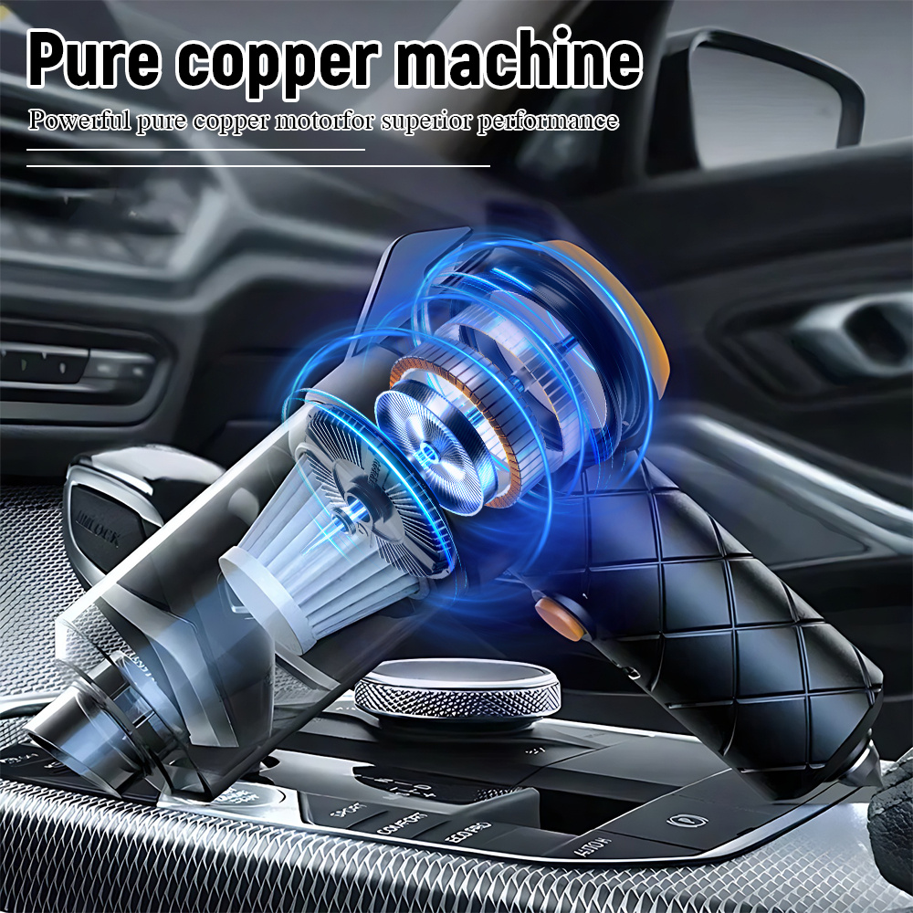 TEMU [cordless Vacuum Cleaner] Usb Rechargeable Powerful Cordless Vacuum Cleaner, Household Handheld Vacuum Cleaner, With Blowing And Suction