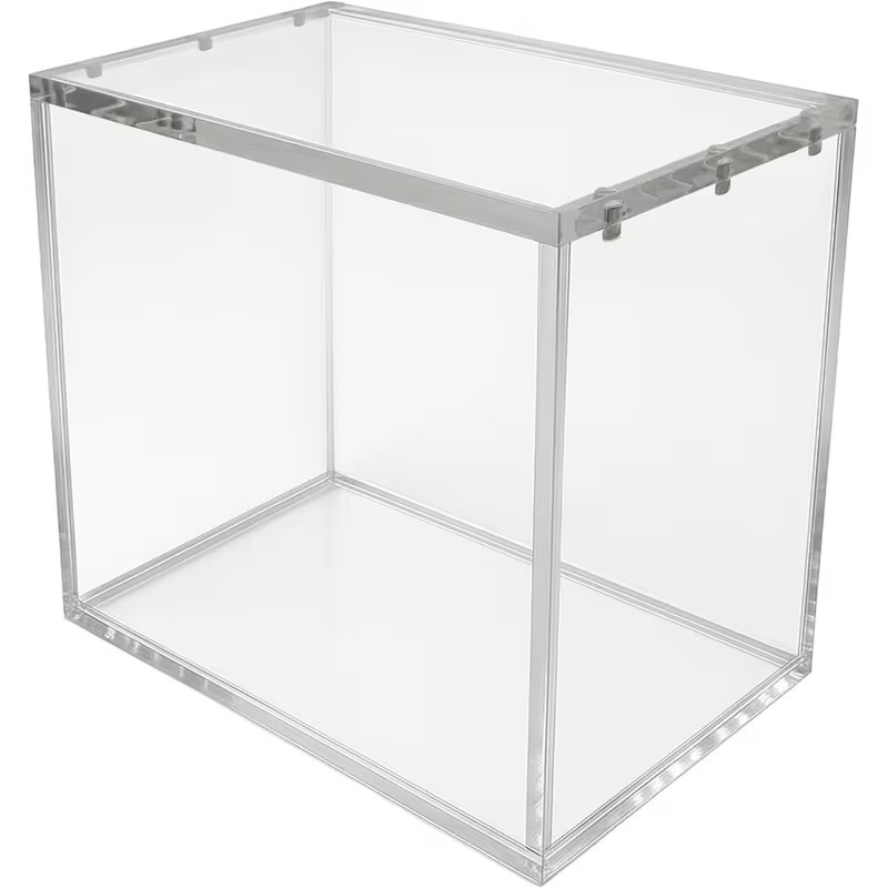 TEMU 5mm Clear Acrylic Display Case Only, For Elite Trainer Boxes (etb), Magnetic Lid, Uv Resistant, Stackable