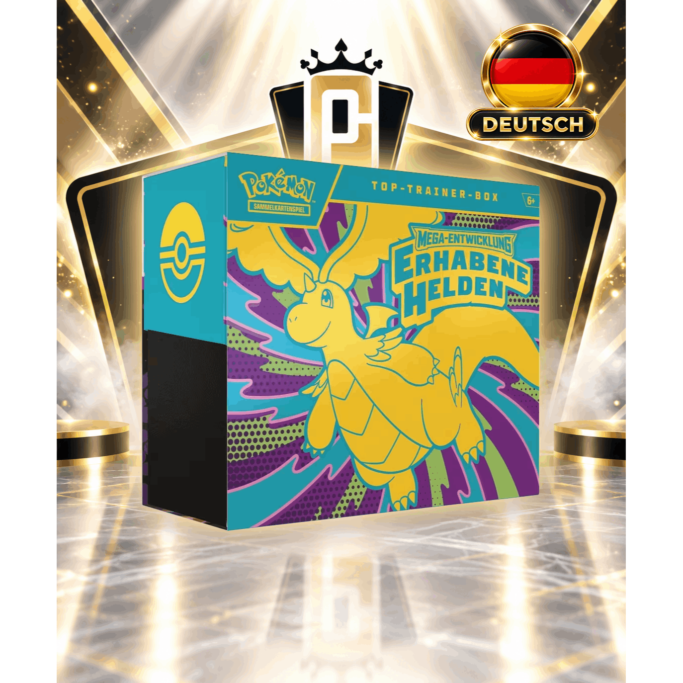 Image of Trading Card Game: Box Mega Evolution - Exalted (1 , 9 Booster Packs & Premium Accessories)