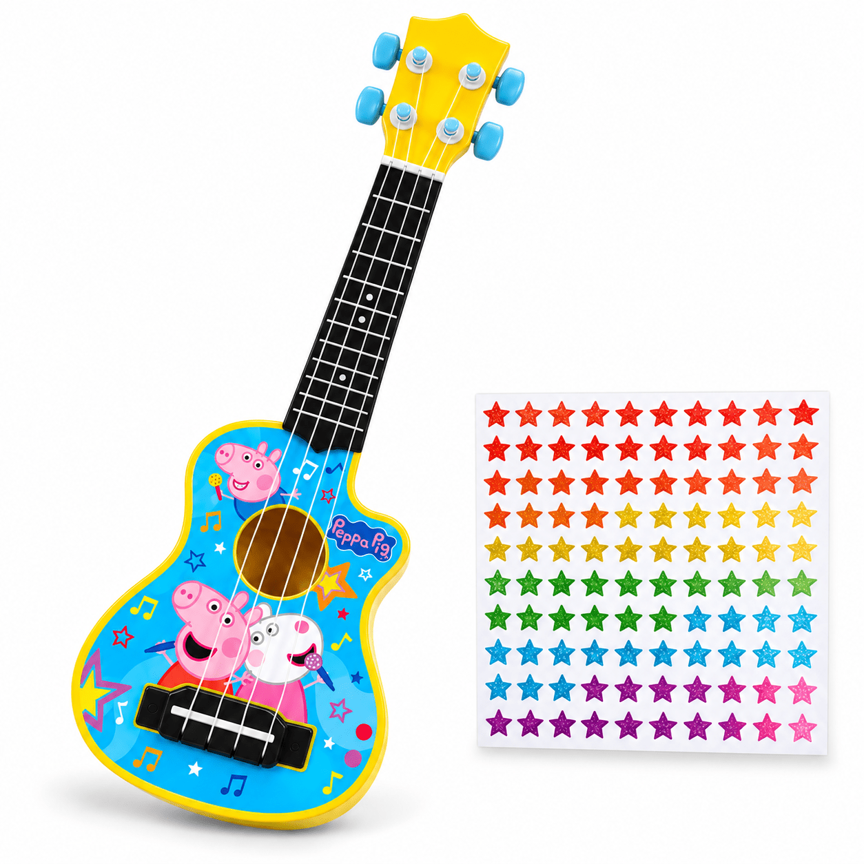 TEMU Pig Kids Acoustic Guitar Toy Musical Instrument Ukulele Toy For Beginners Learning Toy For Toddlers Children Gift