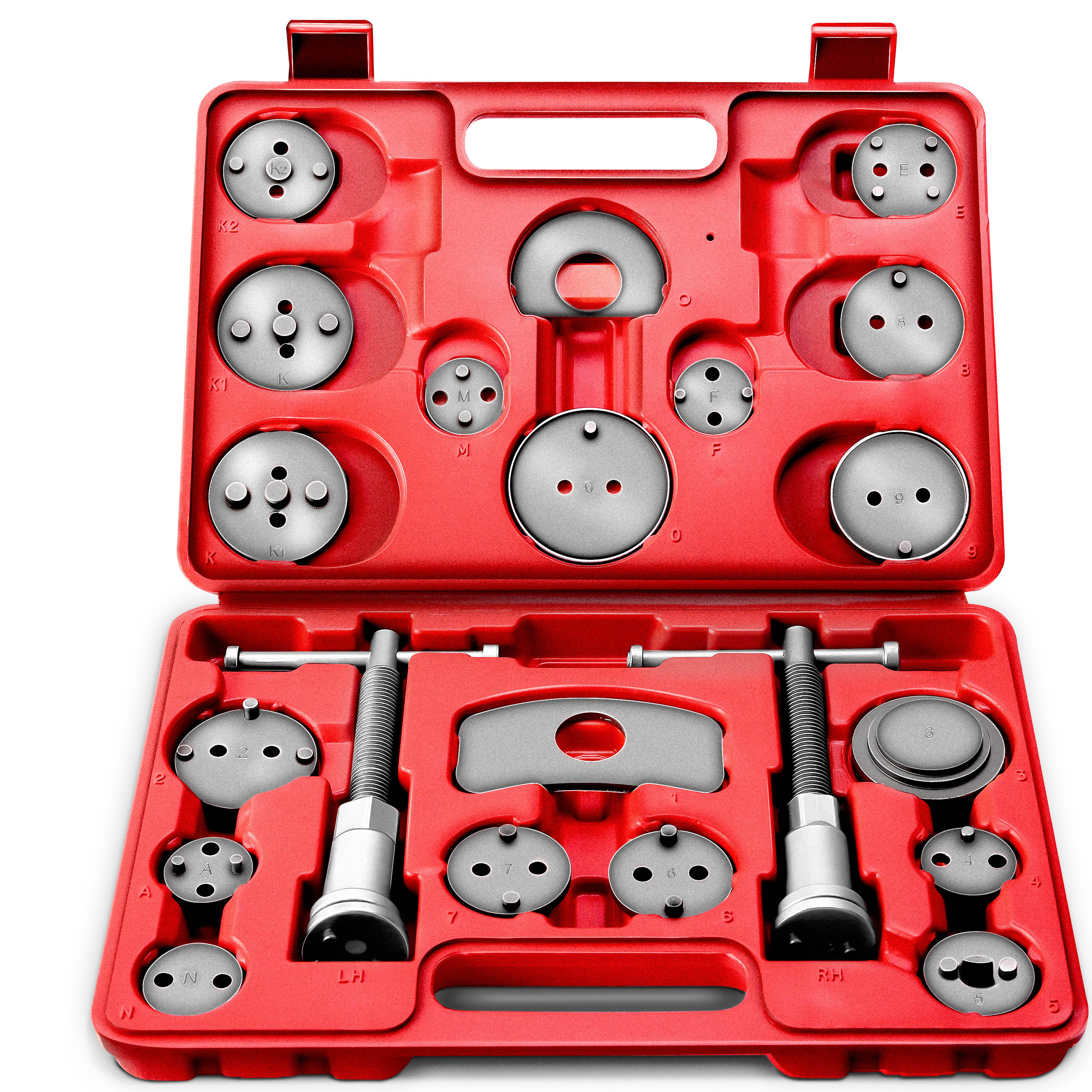 TEMU TRESKO® Kit de 23 rétracteurs de de frein | Rétracteur universel | Outil automobile pour rétracter les de frein | Accessoires pour rétracteur de