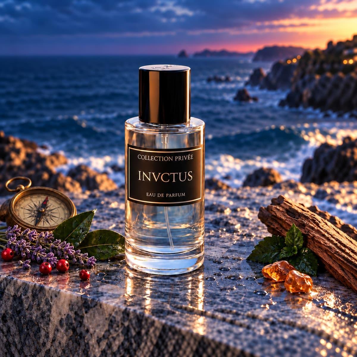 TEMU Collection Privée INVCTUS Eau de Parfum Homme 50ml, Senteur Océanique et Ambrée, Luxe , Magnétique, Cadeau