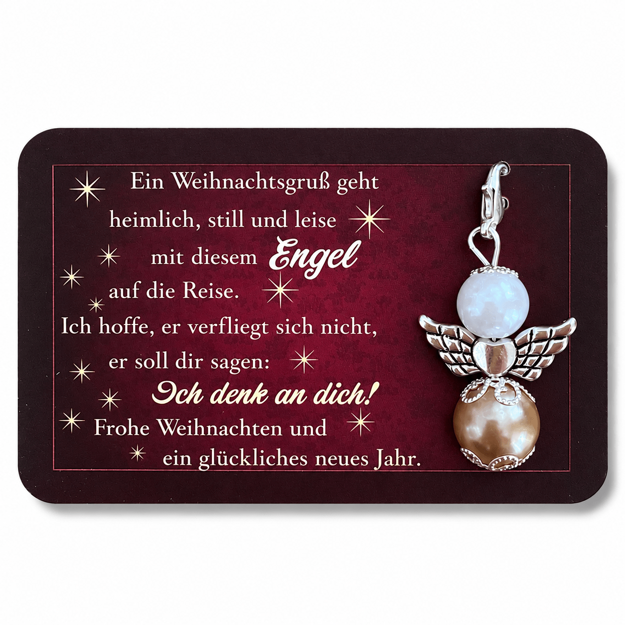 Image of Christmas Card With Pendant, Guardian , Money Gift, Christmas, Christmas Gift For