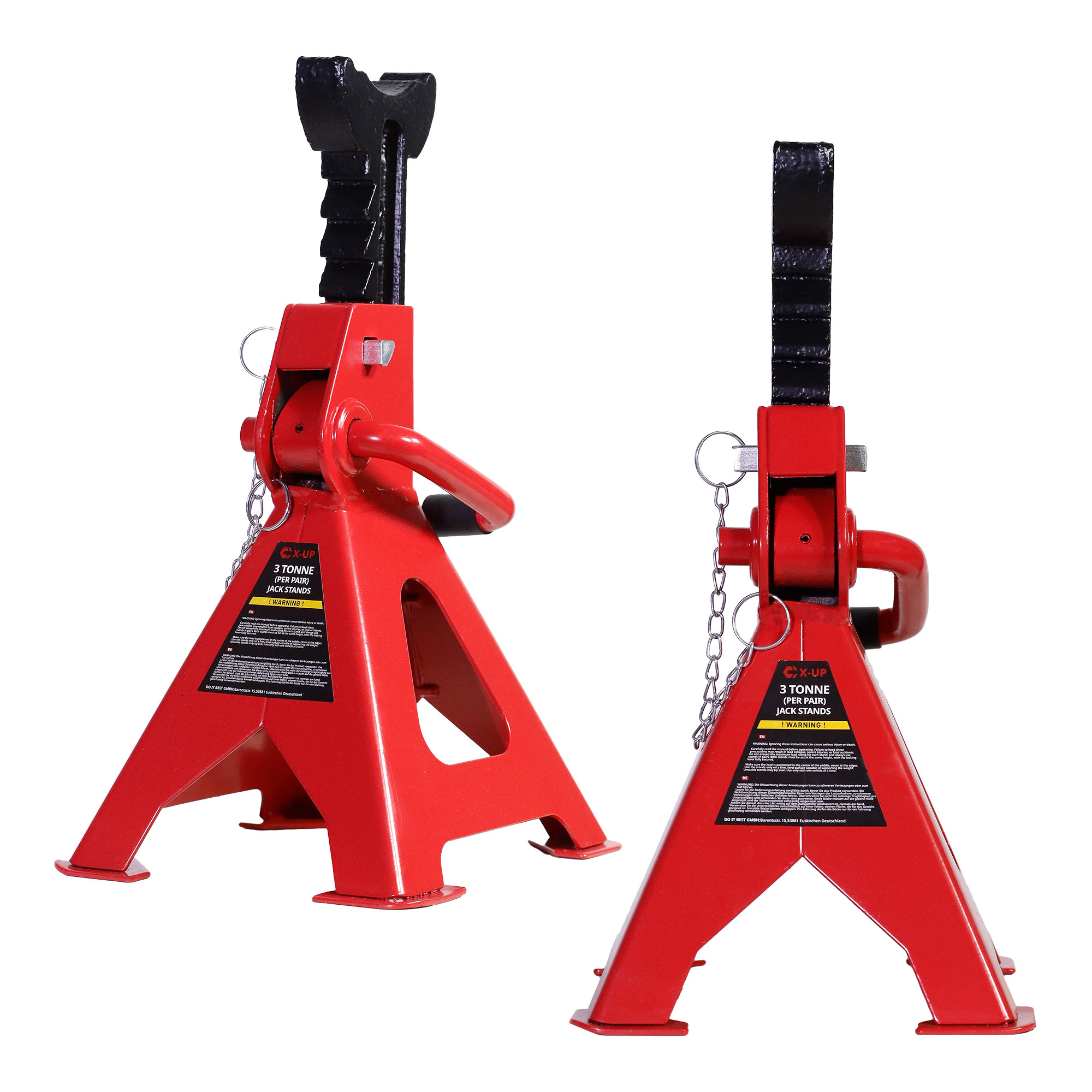 Image of 3t Car Jacks 2x Height Adjustable With Safety Pin