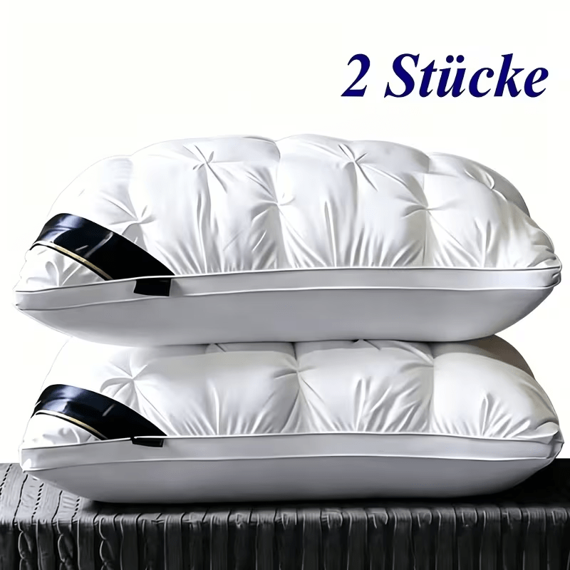 TEMU 2 Almohadas Blancas – Suaves, Transpirables y Confortables, Ideales para Dormir de , Boca y , Lavable a Máquina
