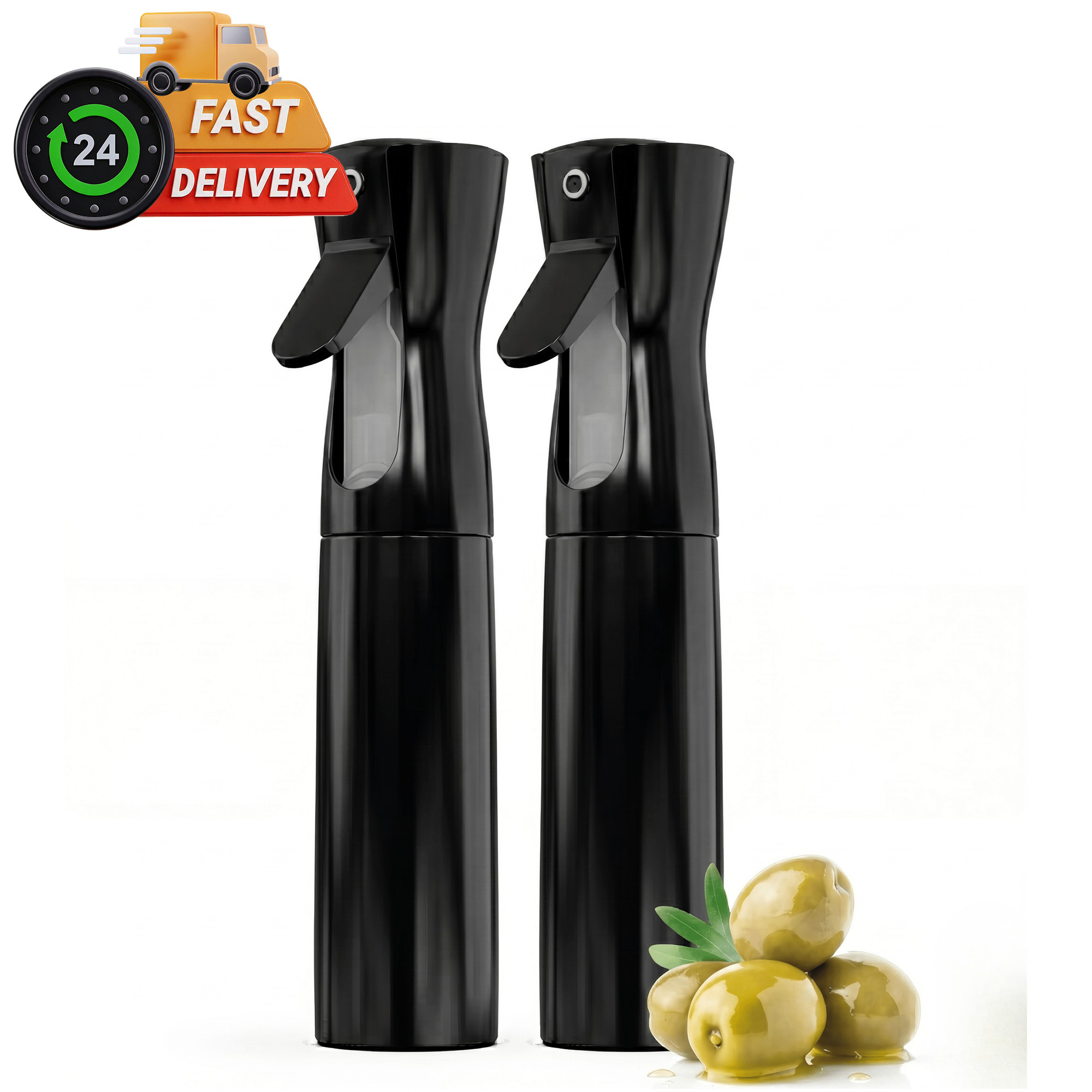 TEMU Pulverizador Aceite 300 ml (Pack 2) Dispensador de Aceite Spray en Botella Dosificador de Aceite Oliva Vaporizador de Aceite y para Cocinar