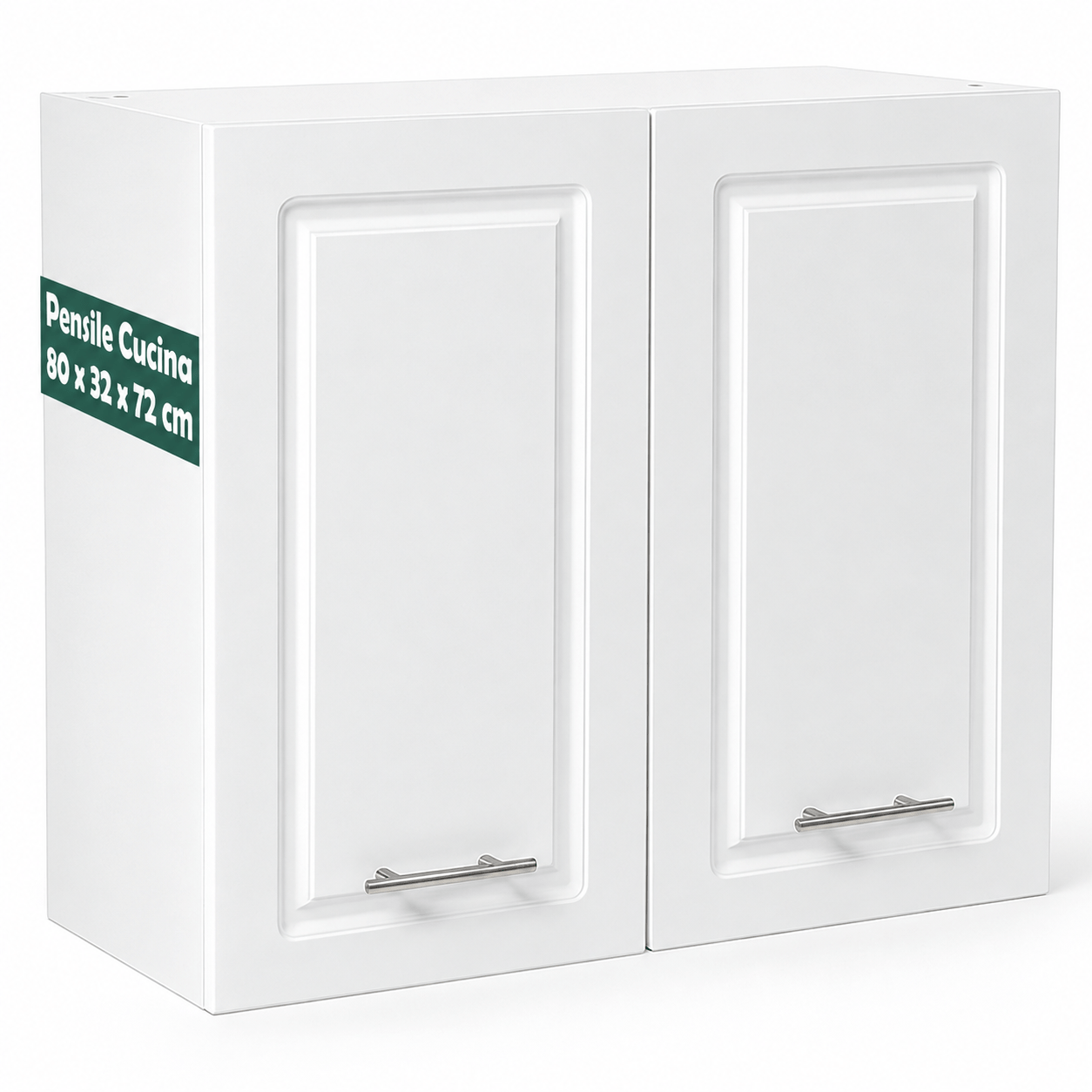 TEMU Armoire Murale de Cuisine Shally Dogan avec Design , Armoire en Bois à Double Porte, 1 Étagère et 2 Compartiments, Armoire Murale Spacieuse et