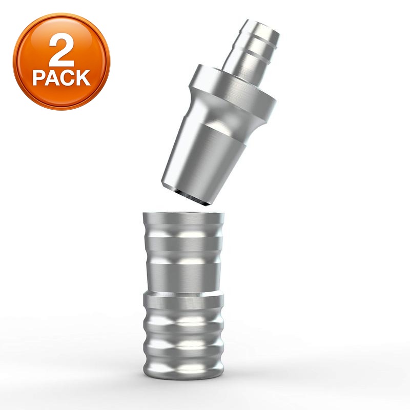 Image of Aluminum Adapter 18/8 Thread M16x1 - 2pcs Set, 2-part, Compatible With 18/8 Thread