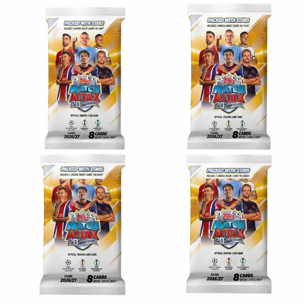 Image of Champions League Club Competitions 2026/2027 – 4x Booster Packs – Trading Cards – German